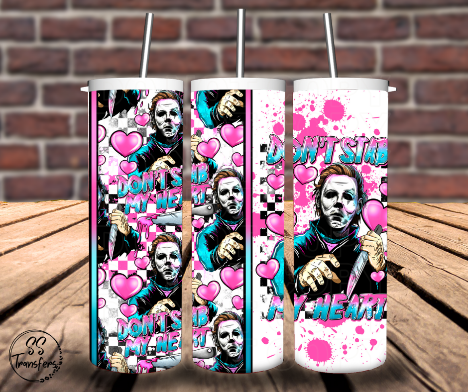 Don't Stab My Heart Sub Tumbler Transfer