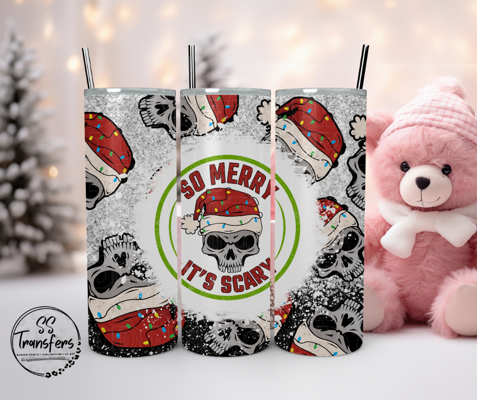 So Merry, It's Scary Sub Tumbler Transfer