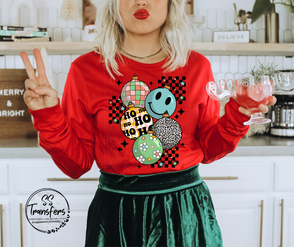 Retro Ornaments DTF Transfer