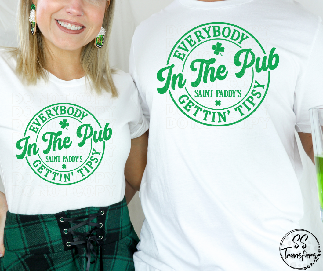 Everybody in the Pub DTF Transfer