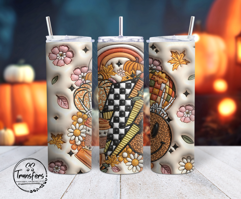 Inflated Retro Fall Sub Tumbler Transfer