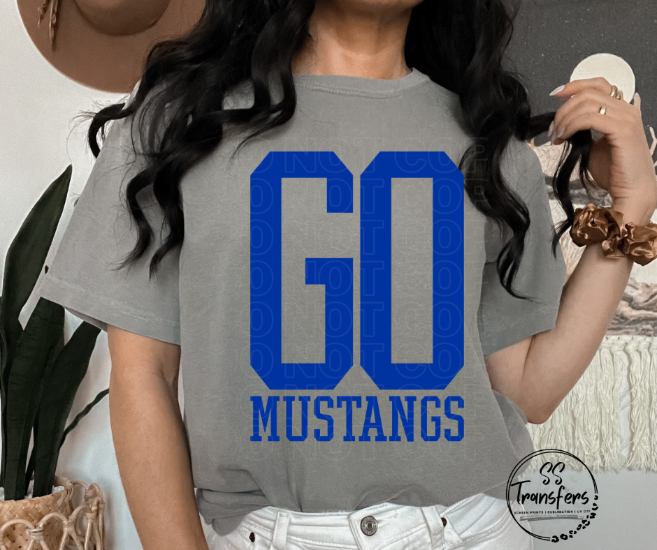 Go Mustangs DTF Transfer