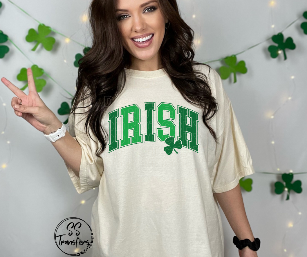 Irish Varsity DTF Transfer