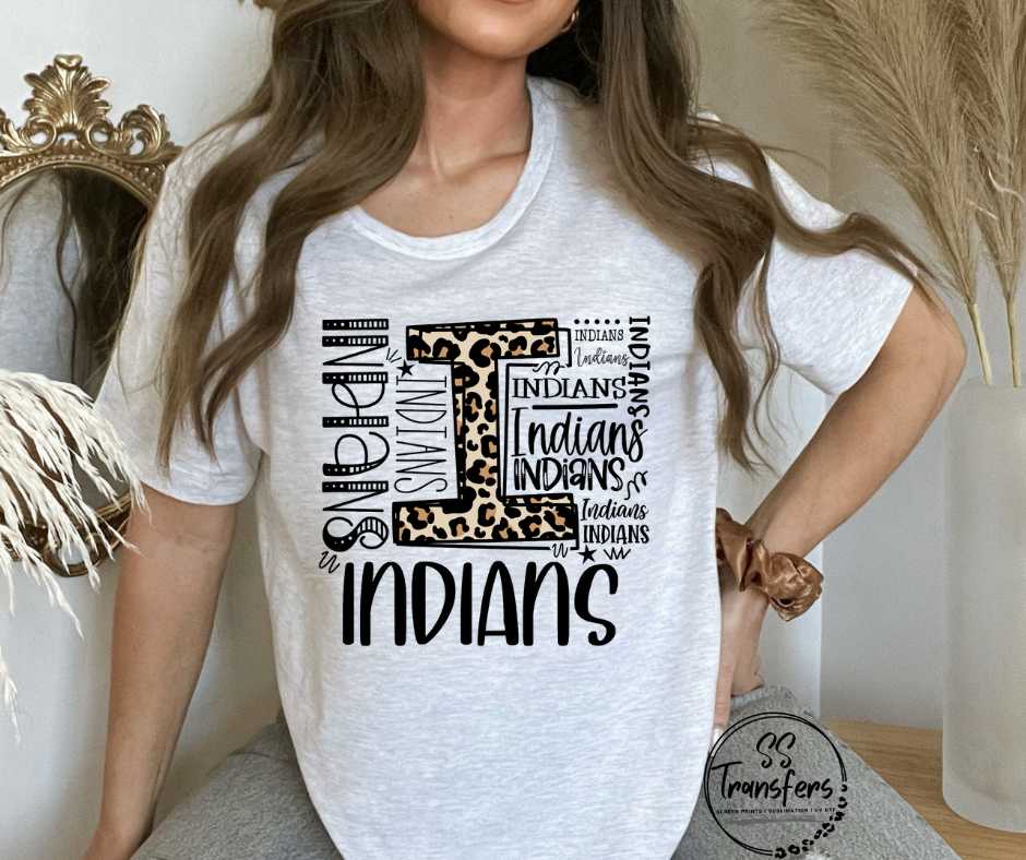 Fancy Leopard Indians DTF Transfer