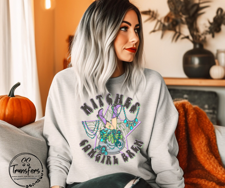 Witches Cowgirl Brew DTF Transfer