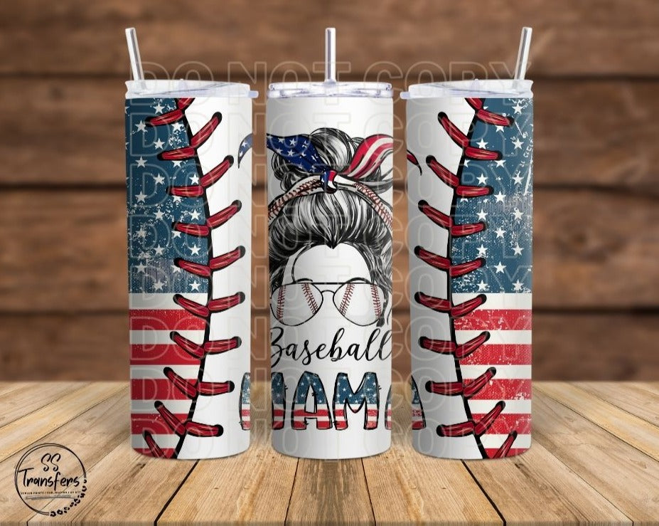 Baseball Bandana Mom Sub Tumbler Transfer