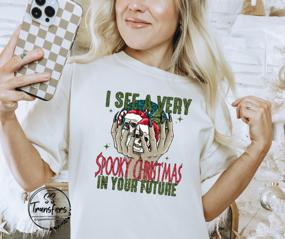 Spooky Christmas DTF Transfer