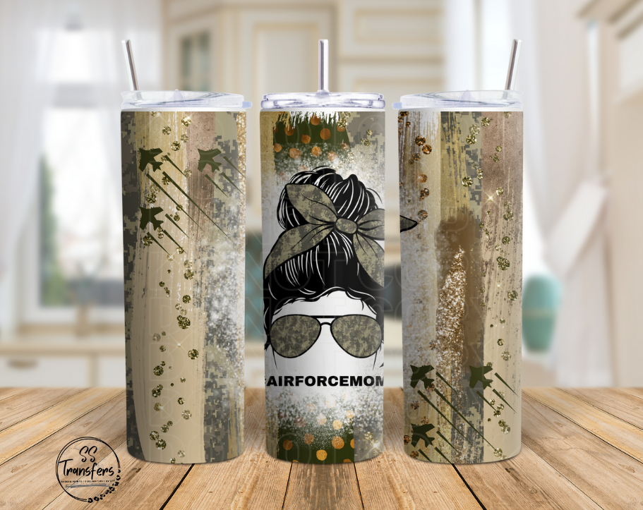 Air Force Mom Sub Tumbler Transfer