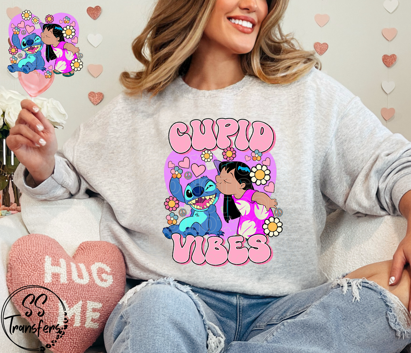 Cupid Vibes Lilo (pocket included) DTF Transfer