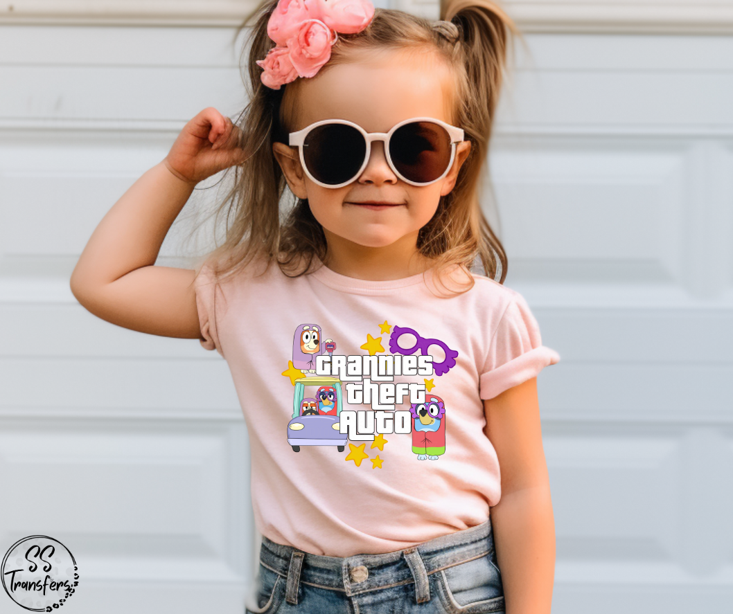 Grannies Theft Auto DTF Transfer