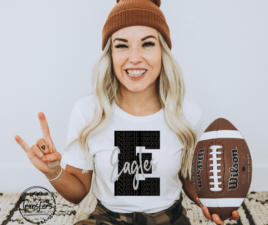 E for Eagles DTF Transfer