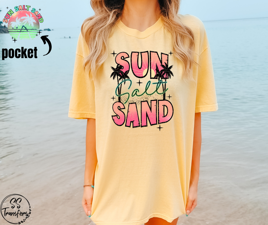 Sun/Salt/Sand (Pocket Included) DTF Transfer