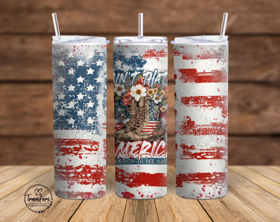 Ain't That America Sub Tumbler Transfer