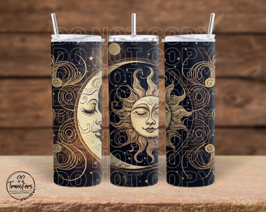 Sleeping Sun & Moon Sub Tumbler Transfer