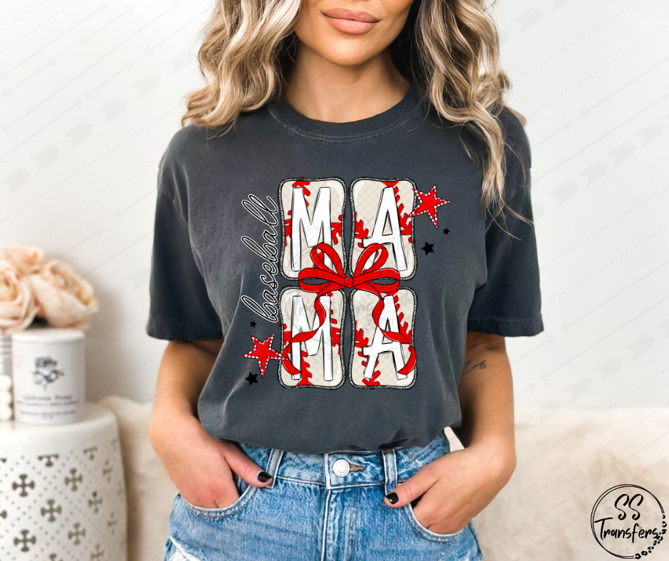 Softball/Baseball Blocks DTF Transfer