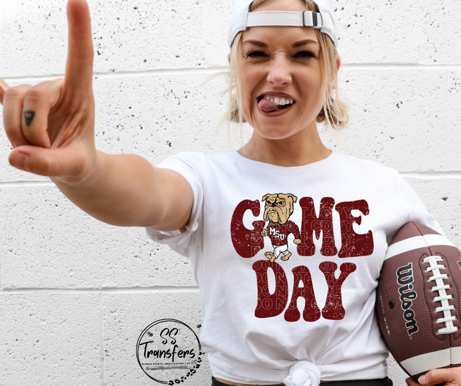 Vintage Game Day Mississippi DTF Transfer