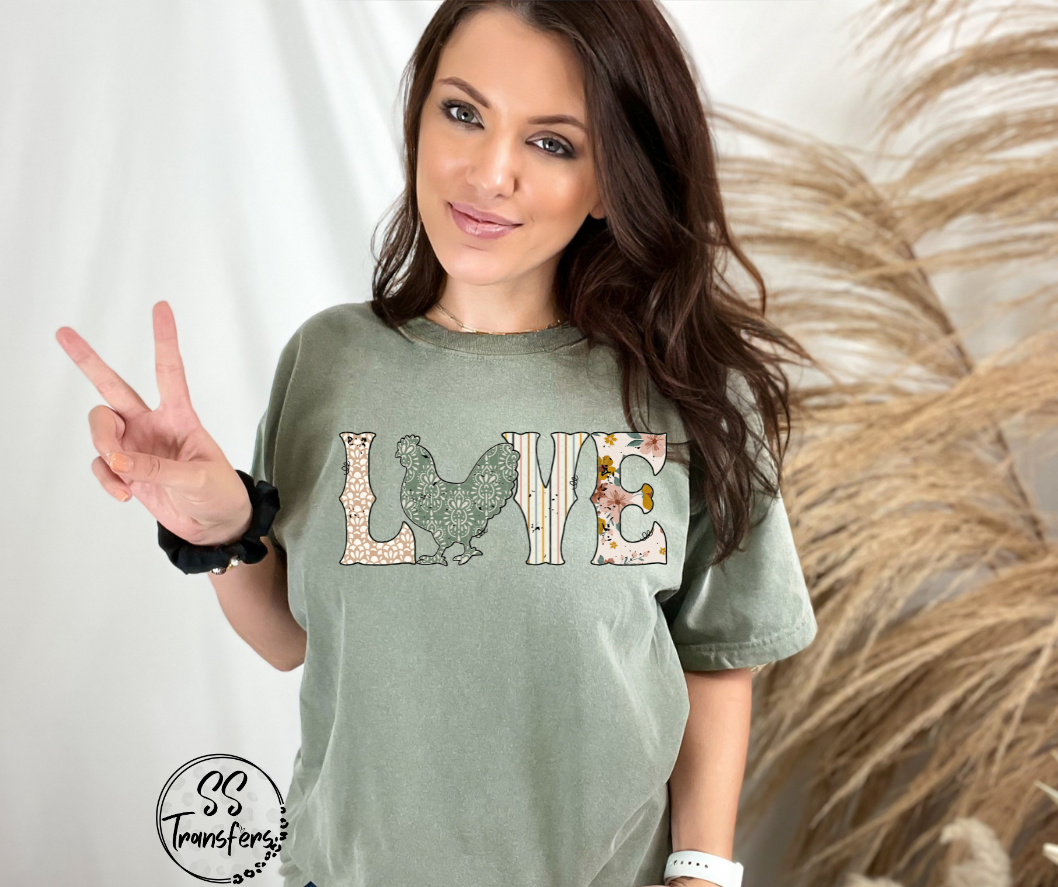 Love Boho Farm Animals (MULTIPLE CHOICES) DTF Transfer