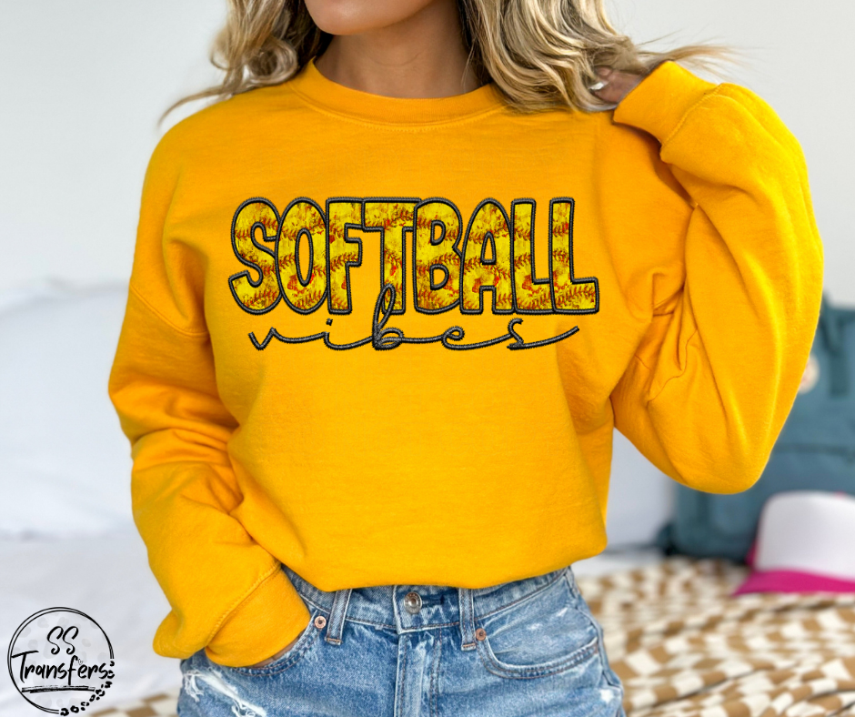 Softball Vibes DTF Transfer