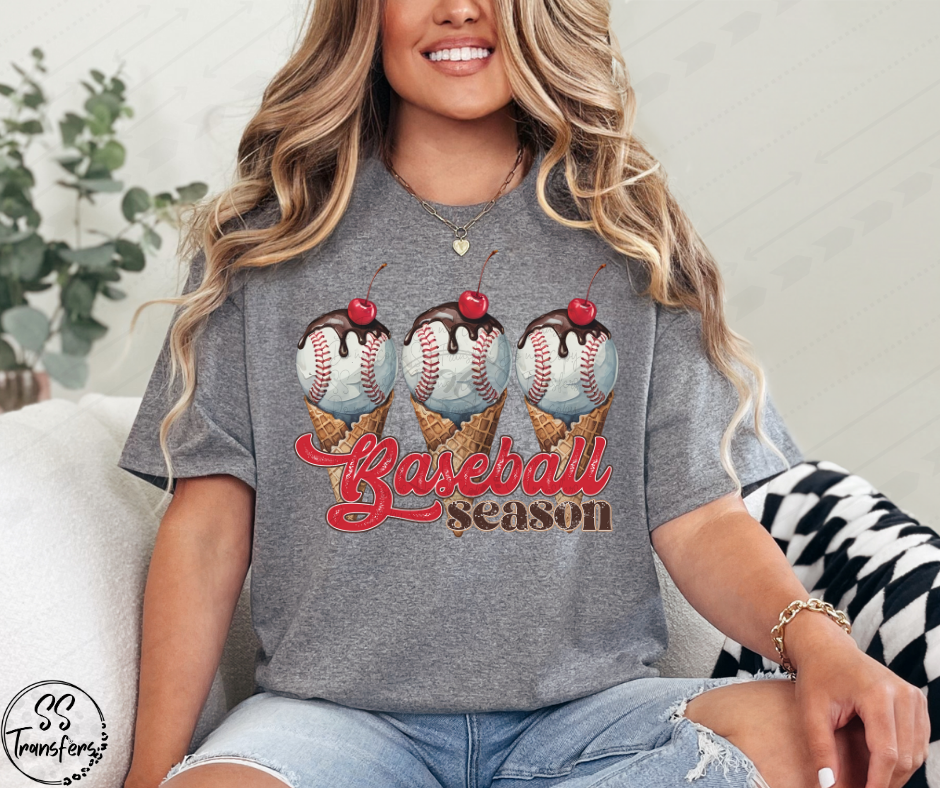 Softball/Baseball Icecreams DTF Transfer