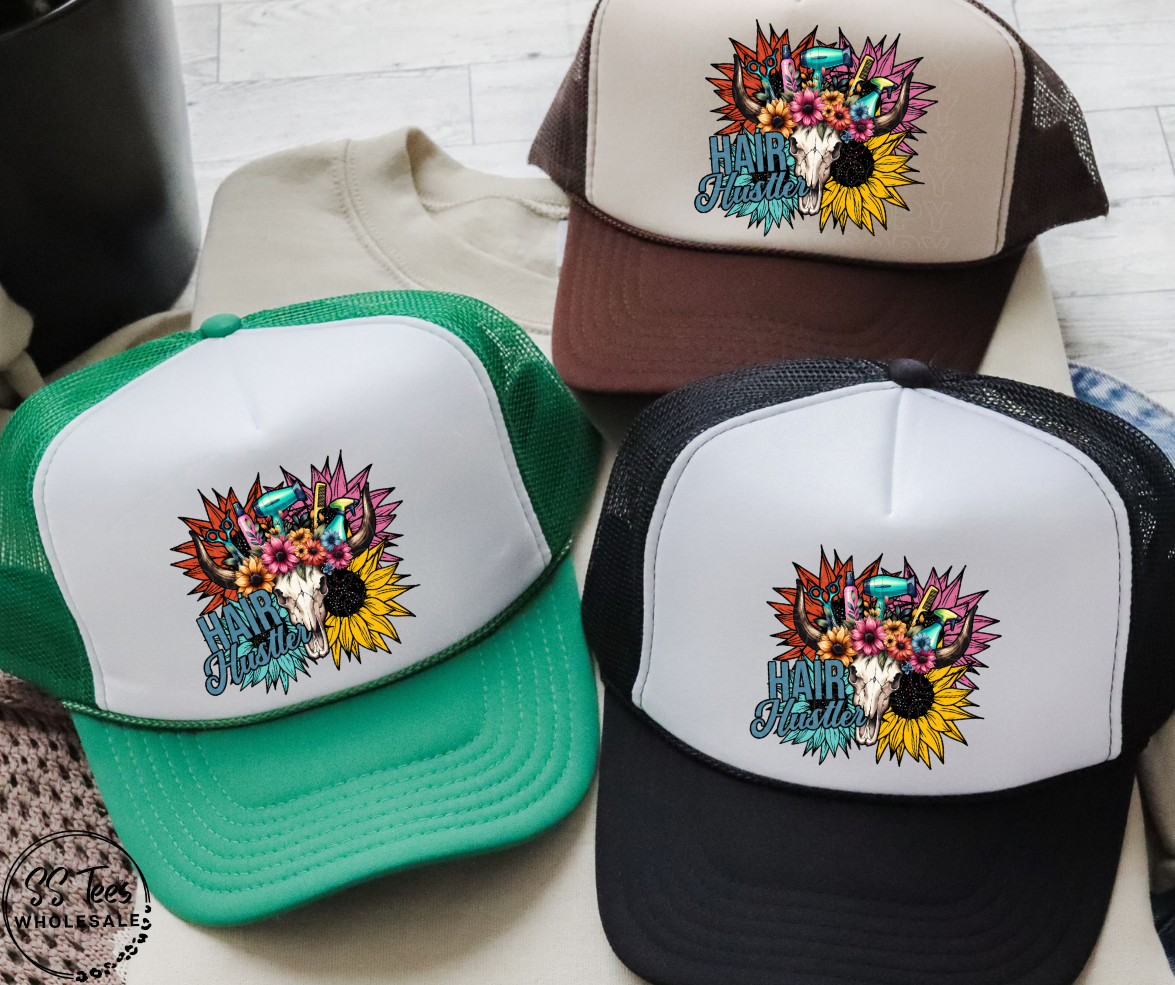 Hair Hustler Hat DTF/Sub Transfer