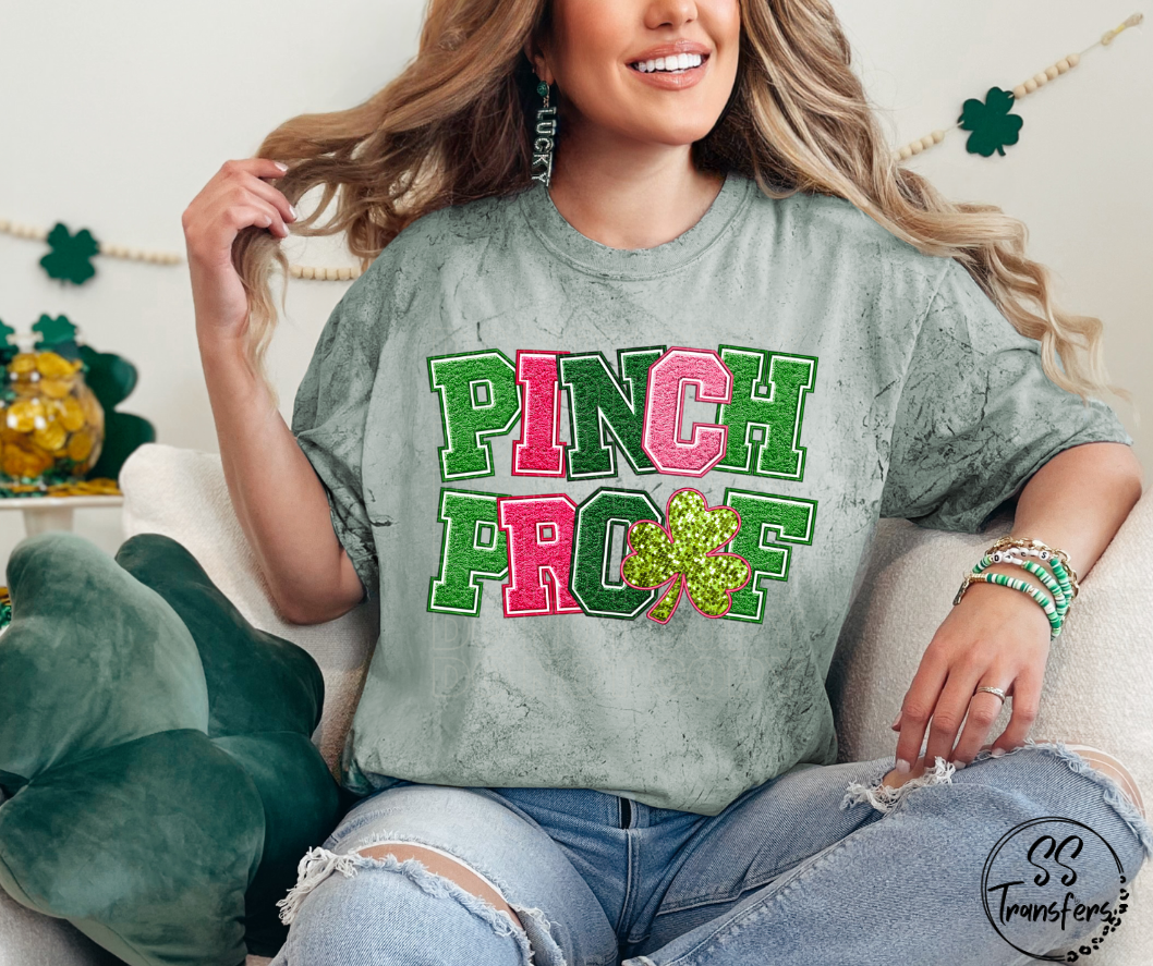 Pinch Proof Faux Chenille DTF Transfer
