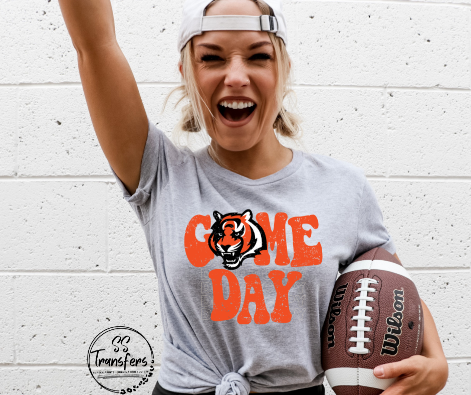 Vintage Game Day CB DTF Transfer