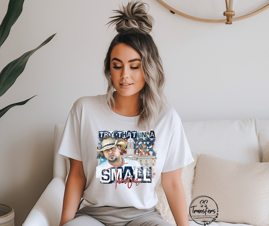 Try That in a Small Town DTF Transfer