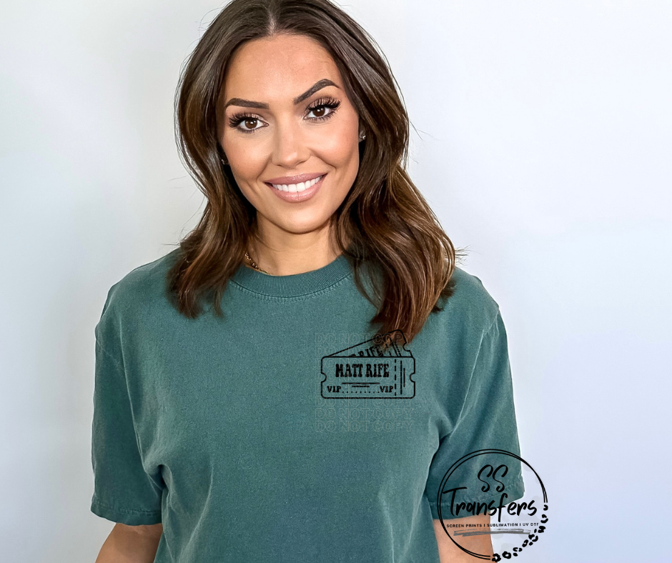 Rife Tickets Pocket Screen Print Transfer