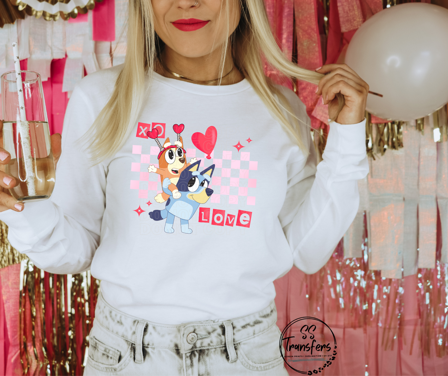 XO Love Dogs DTF Transfer