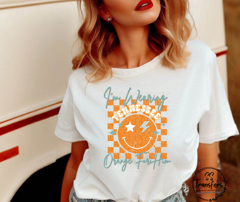 Wearing Orange For Him DTF Transfer