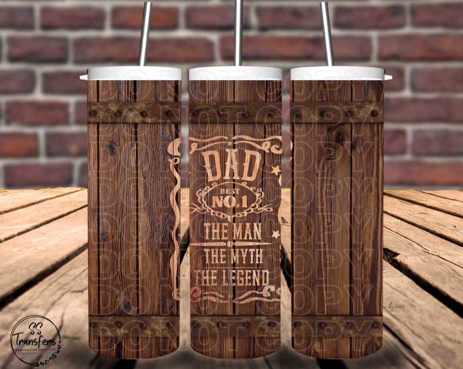 Dad # 1 Sub Tumbler Transfer