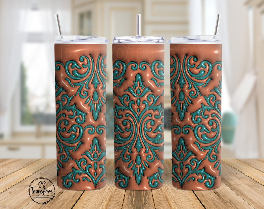 Inflated Western Sub Tumbler Transfer