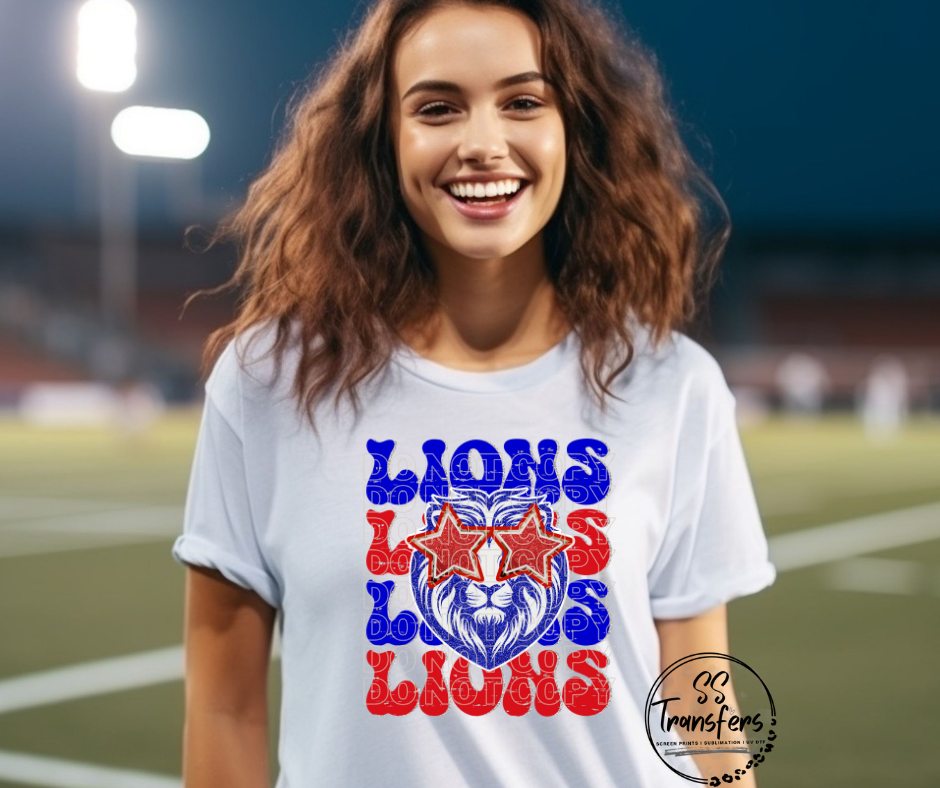 Quattro Lions DTF Transfer