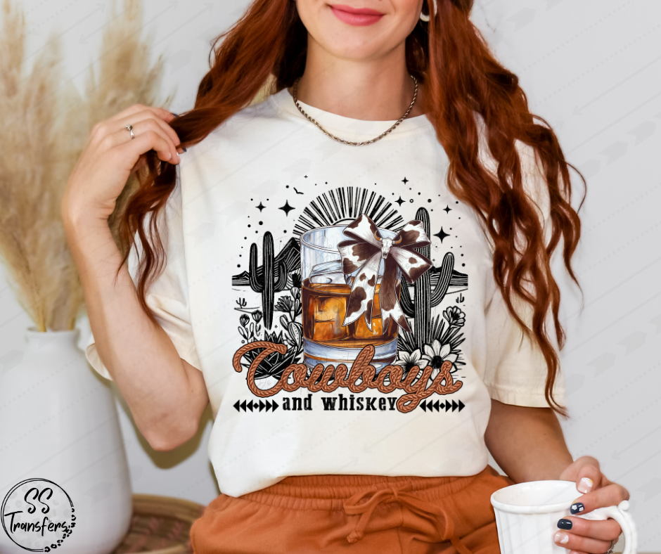 Cowboys and Margs/Whiskey DTF Transfer