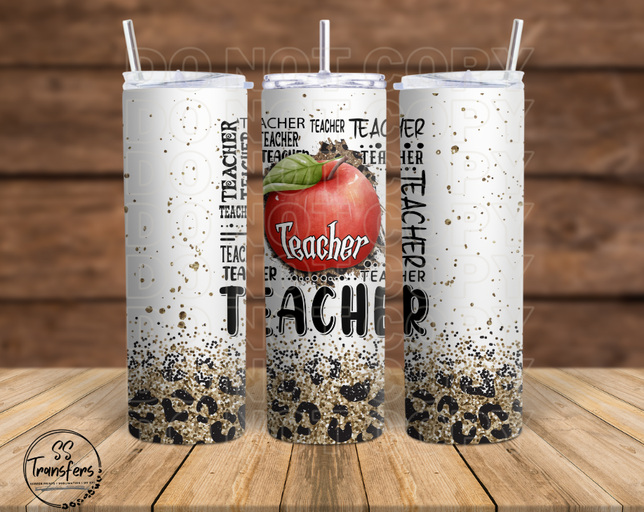 Teacher Collage Sub Tumbler Transfer