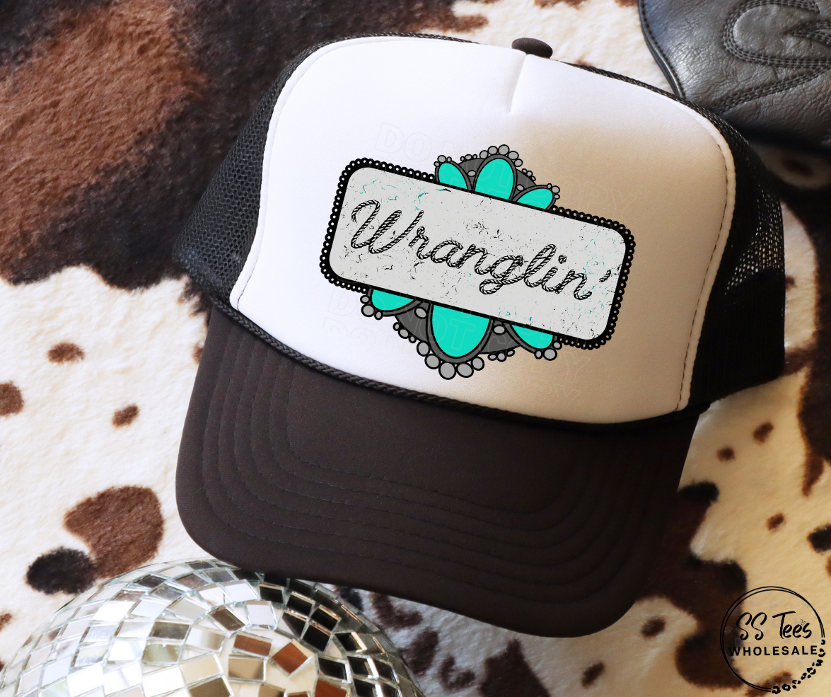 Wranglin’ Hat DTF/Sub Transfer