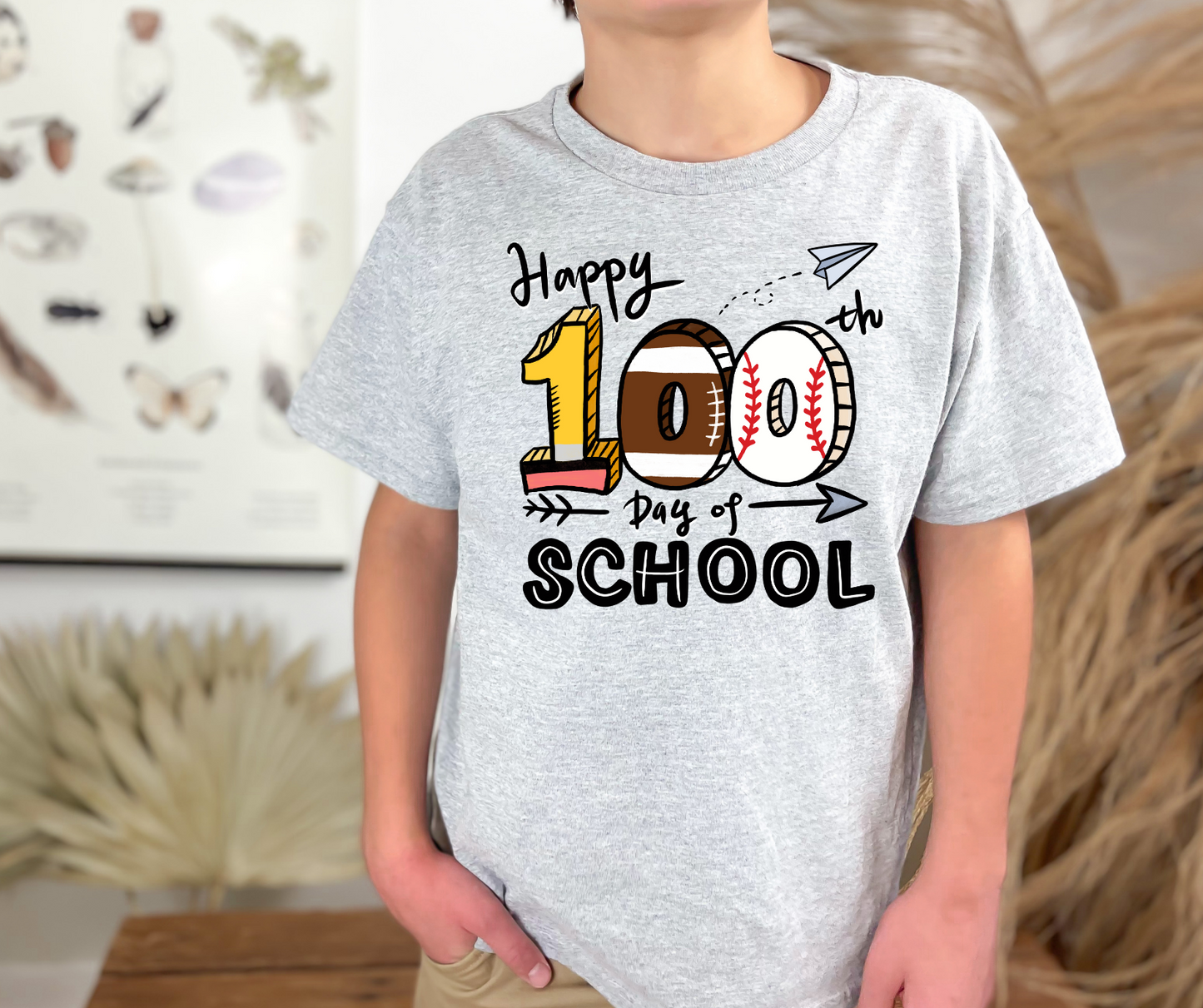 Happy 100 Days Sports DTF Transfer