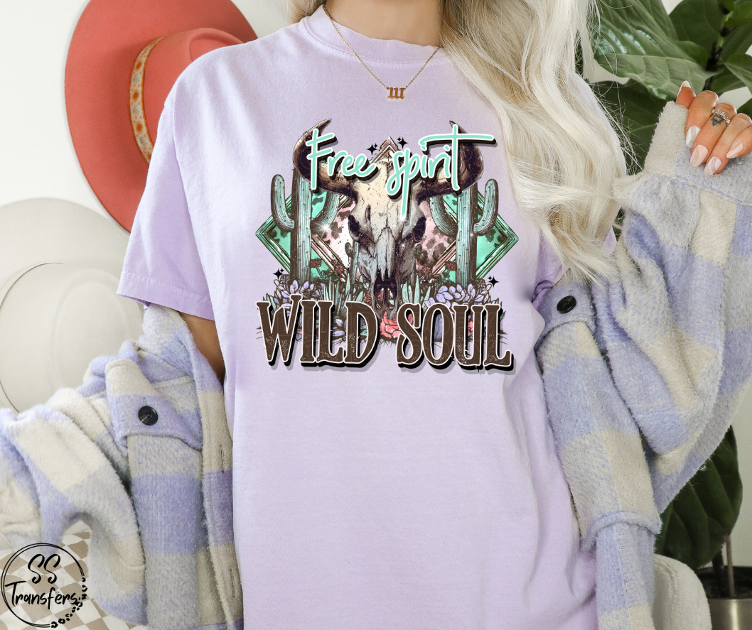 Free Spirit Wild Soul DTF Transfer