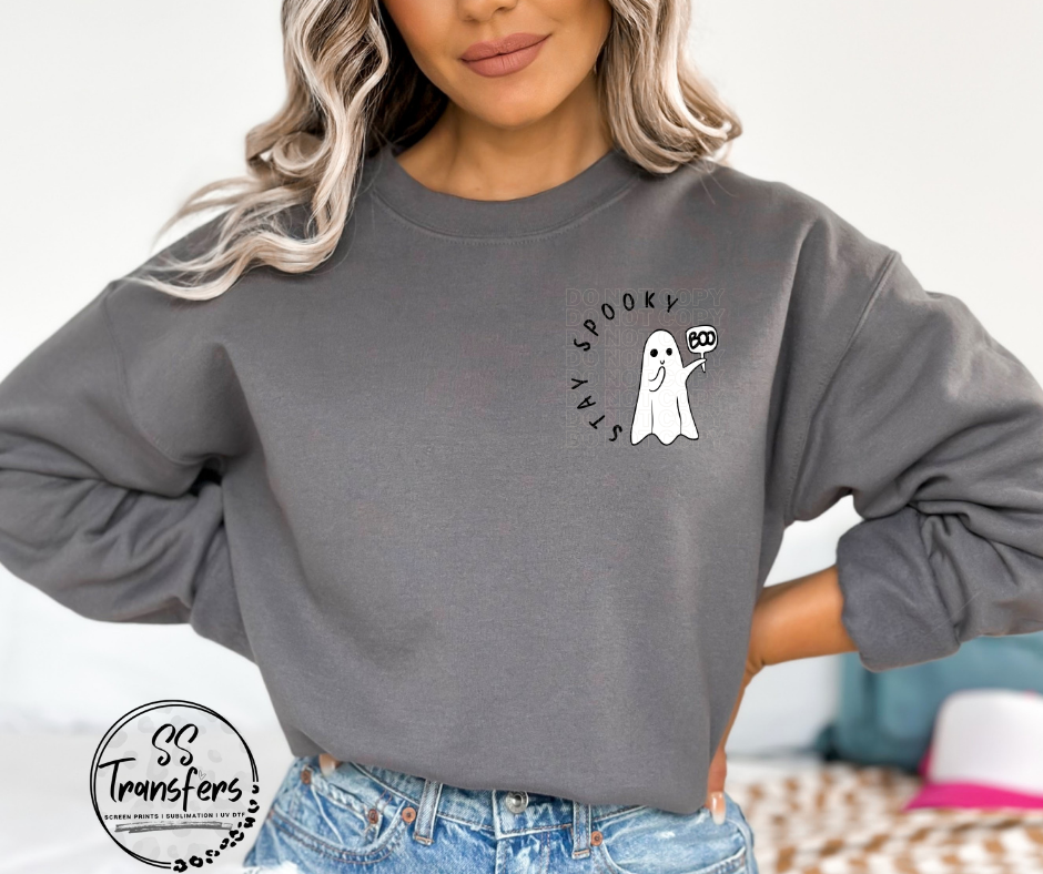 Stay Spooky Pocket Ghost DTF Transfer