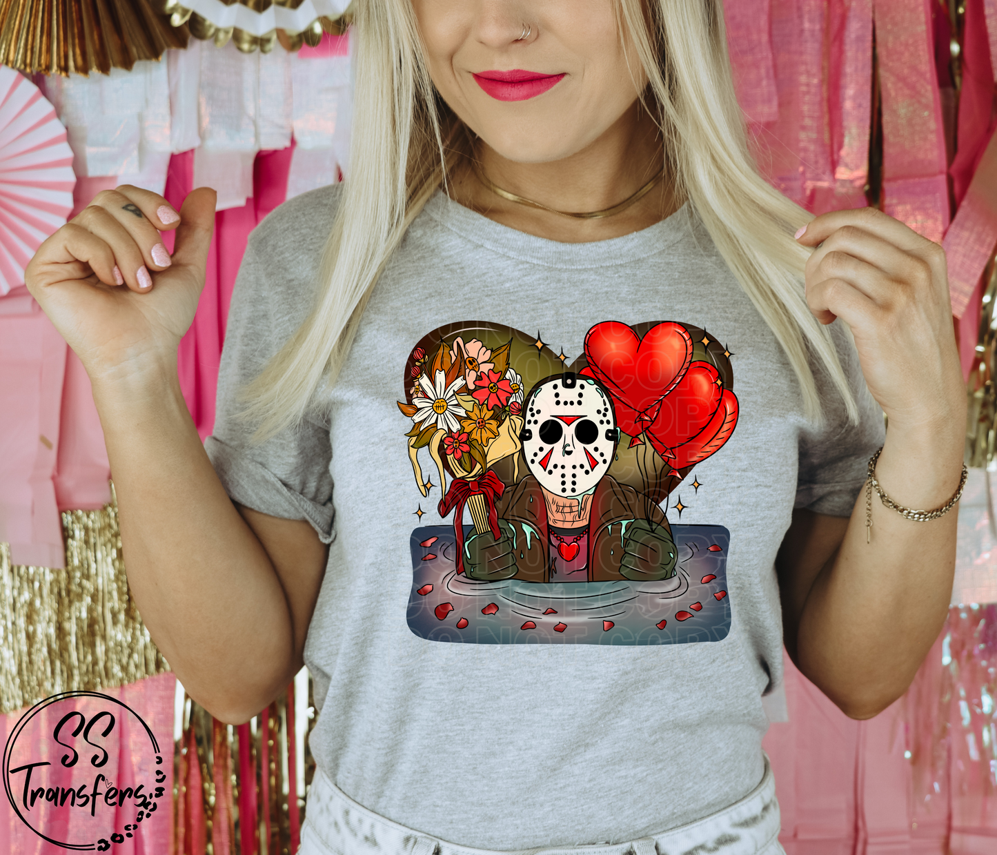 Scary Guy Heart (Multiple Options) DTF Transfer