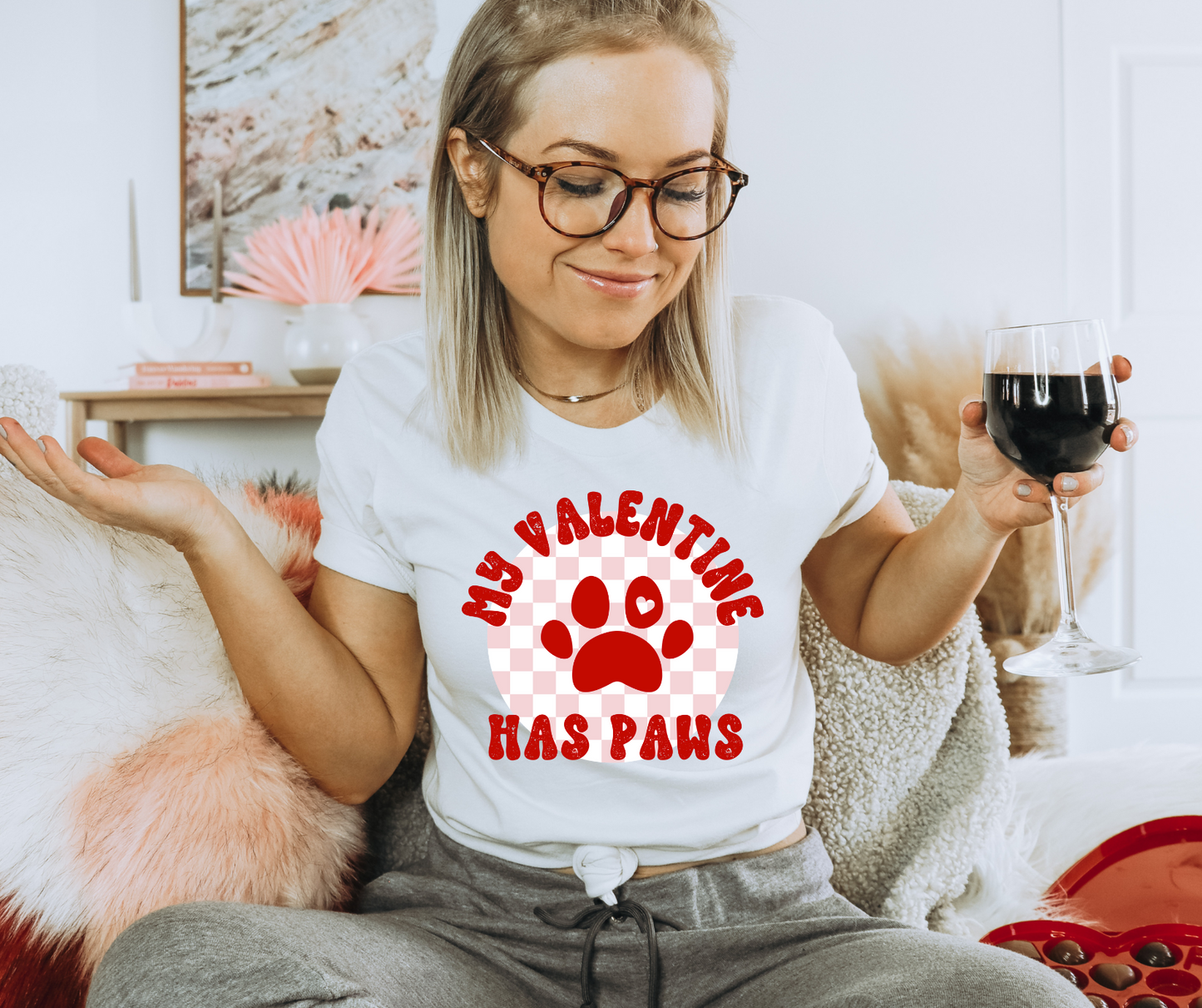 My Valentine Has Paws DTF Transfer