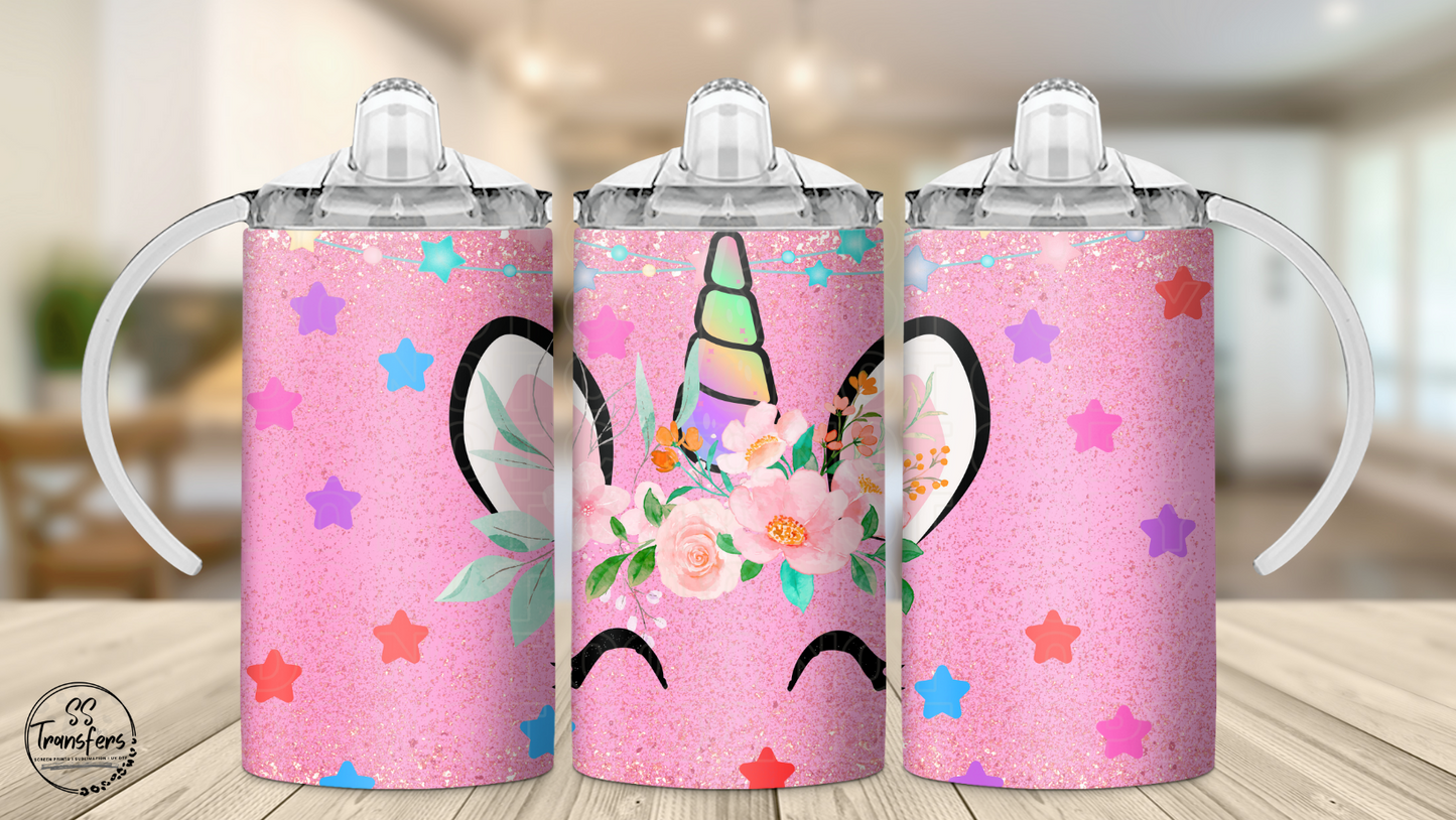Unicorns (Multiple Options) 12oz Sippy/Flip Top Tumbler UV Wrap