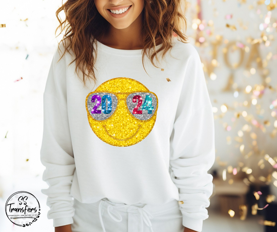 2024 Happy Face DTF Transfer