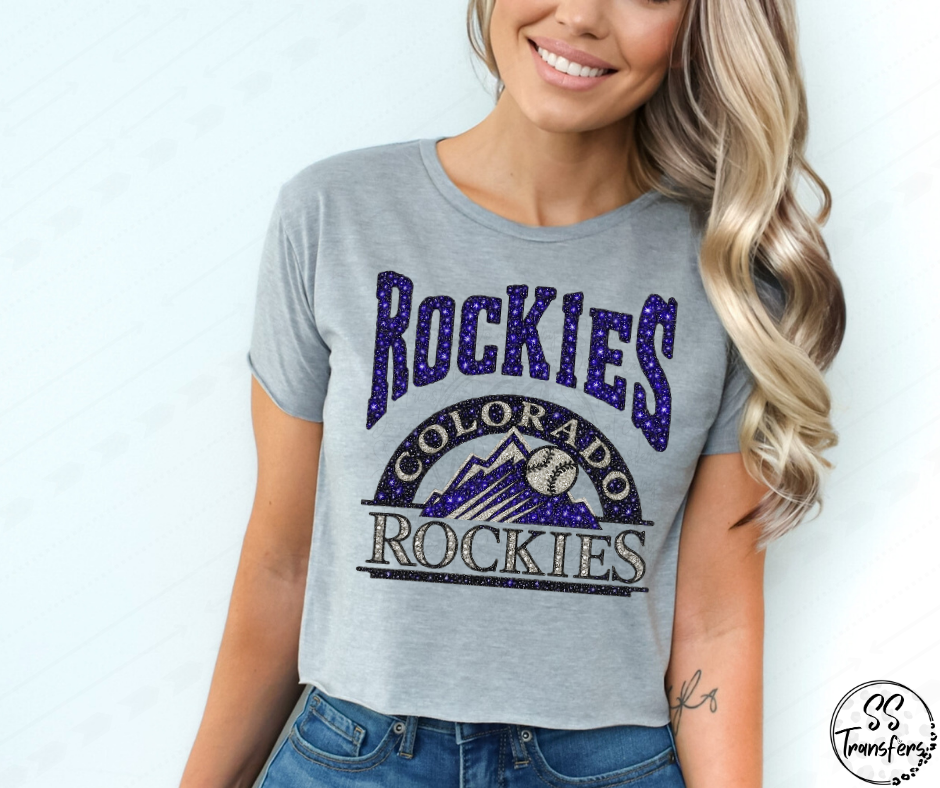 Pro Baseball Faux Rhinestones (All Pro Teams Avail.) DTF Transfer