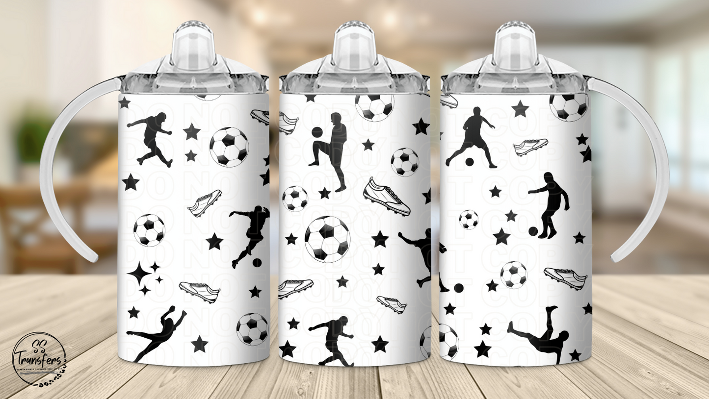 Soccer Things 12oz Sippy/Flip Top Tumbler UV Wrap