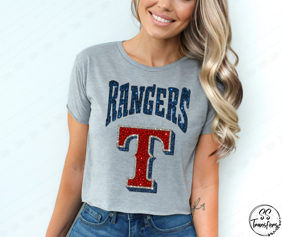 Pro Baseball Faux Rhinestones (All Pro Teams Avail.) DTF Transfer