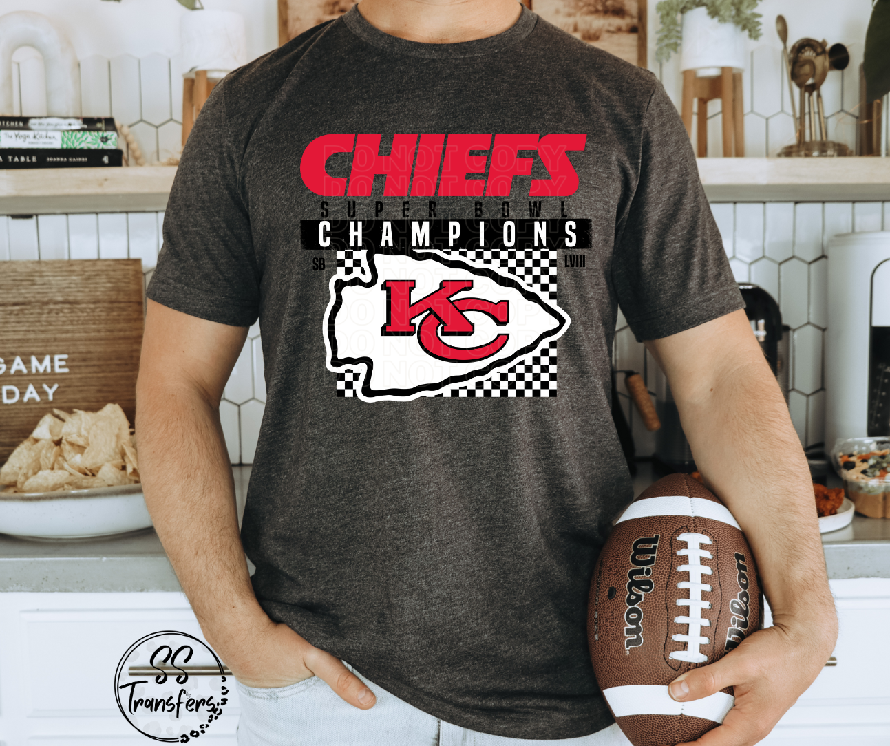 KC Checkered Champs DTF Transfer