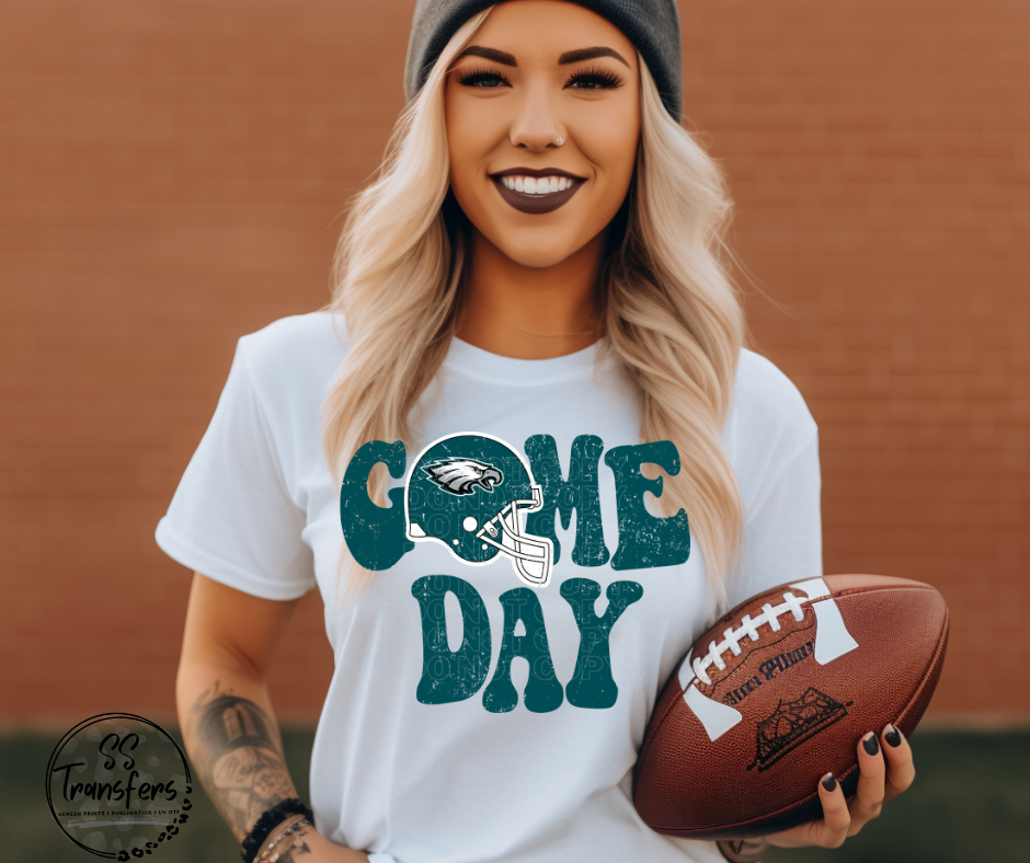 Vintage Game Day Eagles DTF Transfer