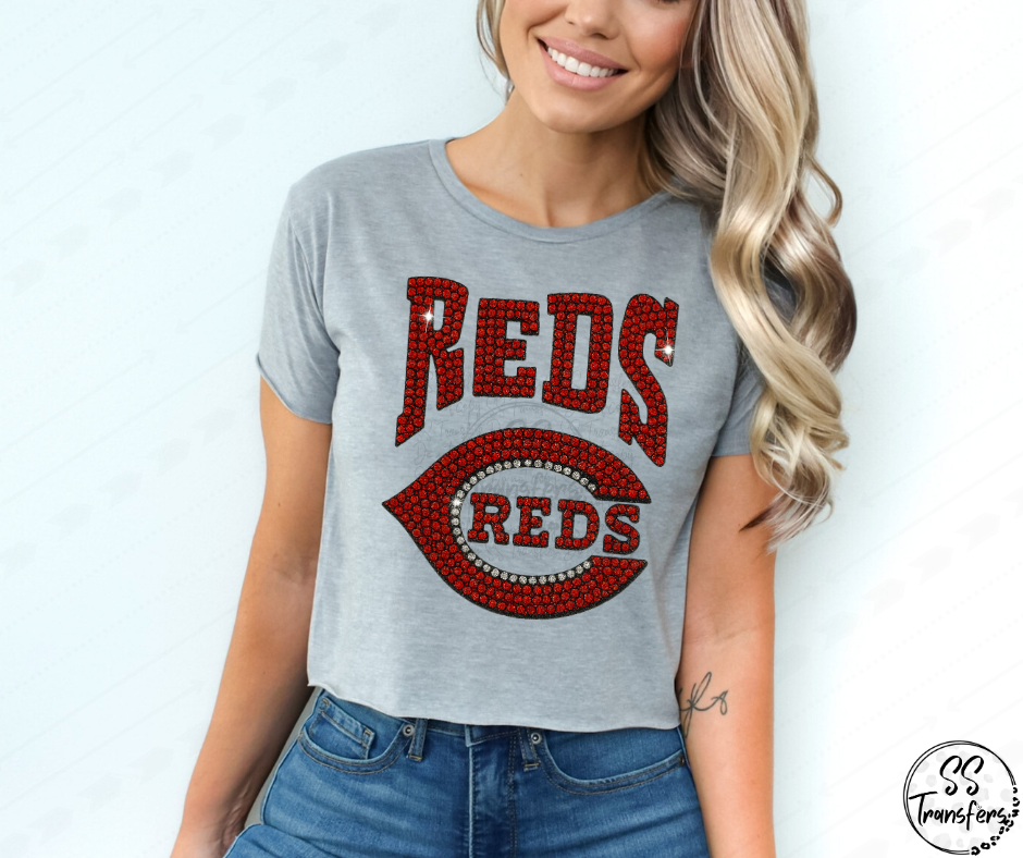 Pro Baseball Faux Rhinestones (All Pro Teams Avail.) DTF Transfer