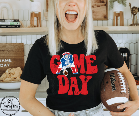 Vintage Game Day Patriot DTF Transfer